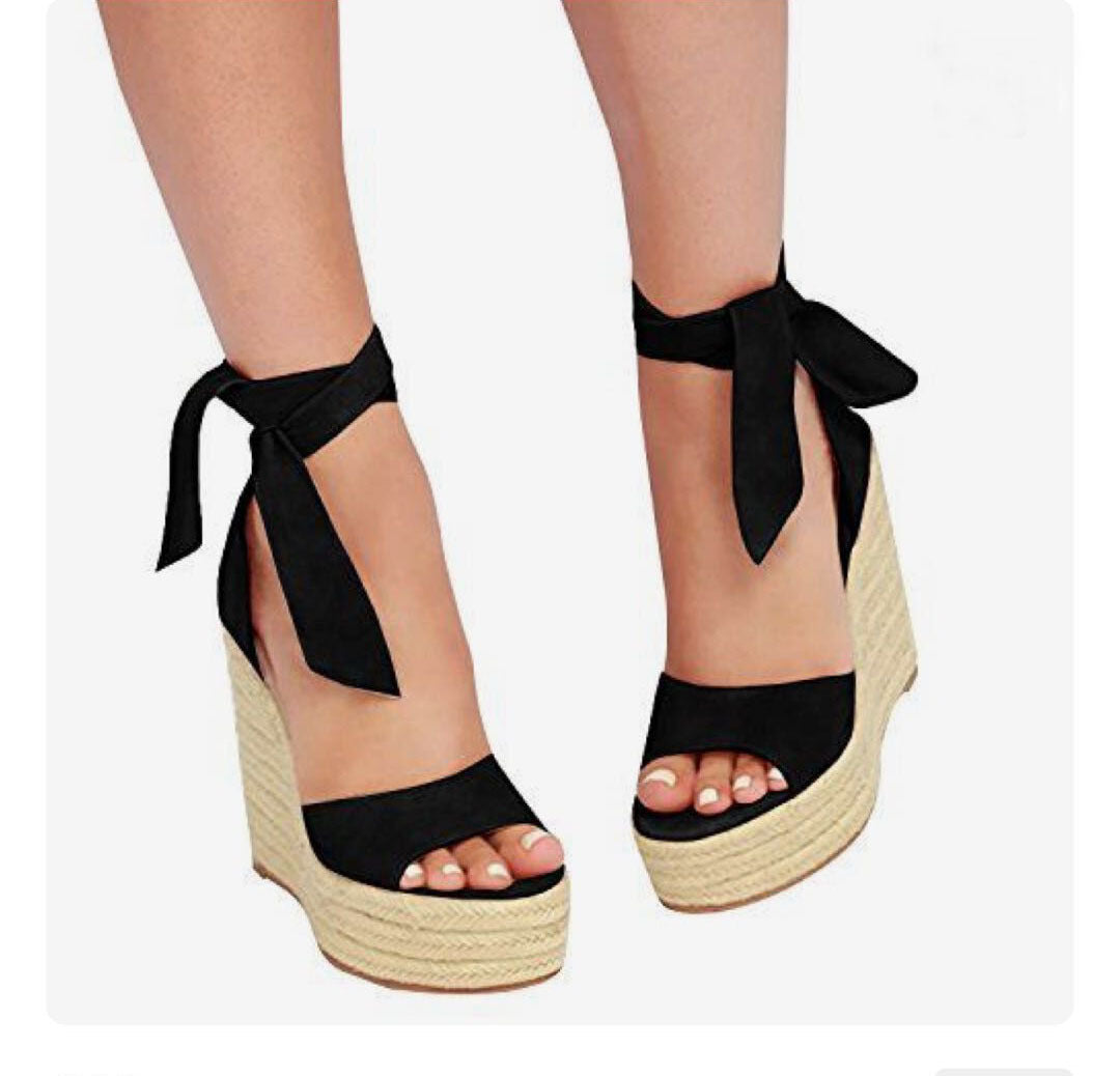 Ultra-High Wedge Platform Sandals