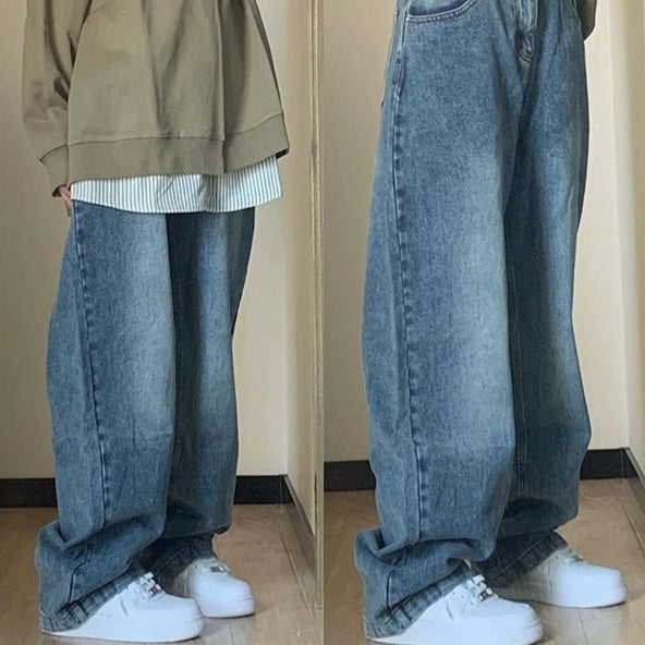 High Waist Wide Leg Jeans - Plus Size