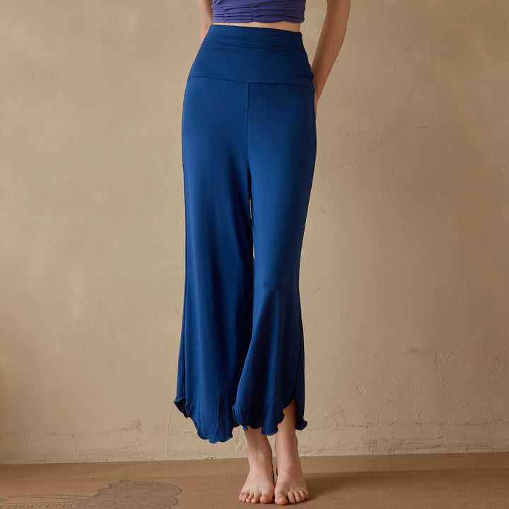 Women's Loose Cropped Solid Color Sweatpants