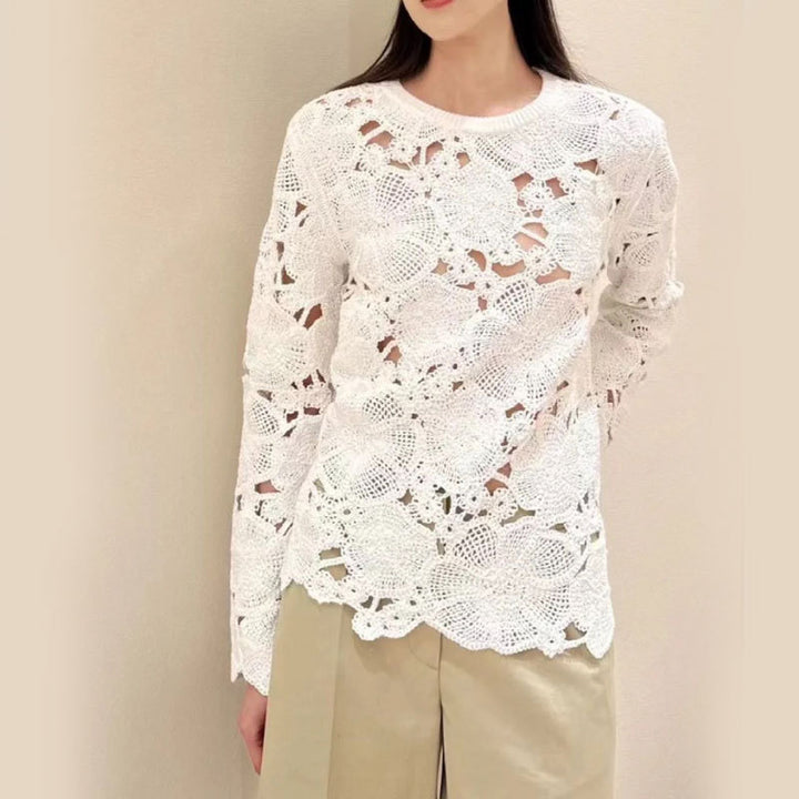 Fashionable Personalized Crochet Sweater Top For Women