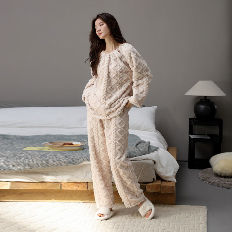 Warm Winter Pullover Loungewear Set - Two Piece