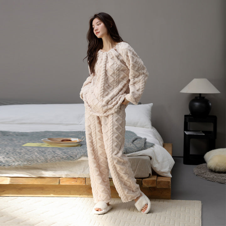 Warm Winter Pullover Loungewear Set - Two Piece