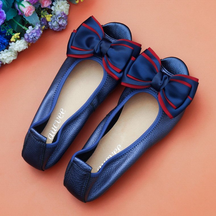 Fish Mouth Flat Sandals - Soft Leather Extended Sizes