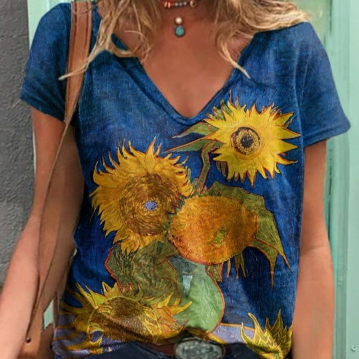 Printed Pullover T-Shirt - Loose Fit