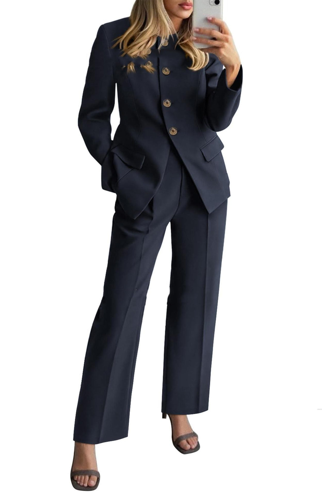Tailored Pantsuit Two-Piece Set - Women's Workwear
