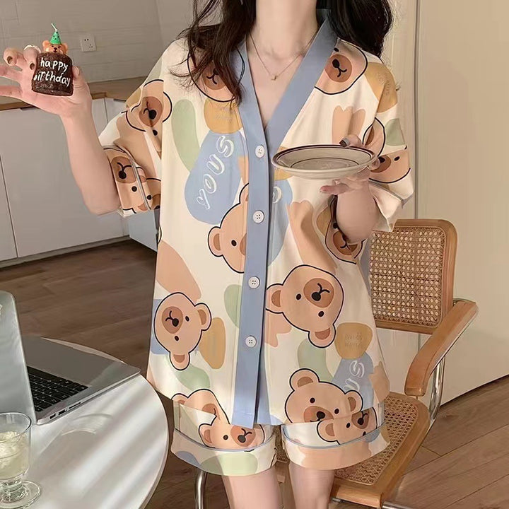 Short Sleeve Loungewear Set - Summer Comfort