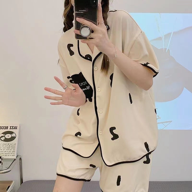 Short Sleeve Loungewear Set - Summer Comfort
