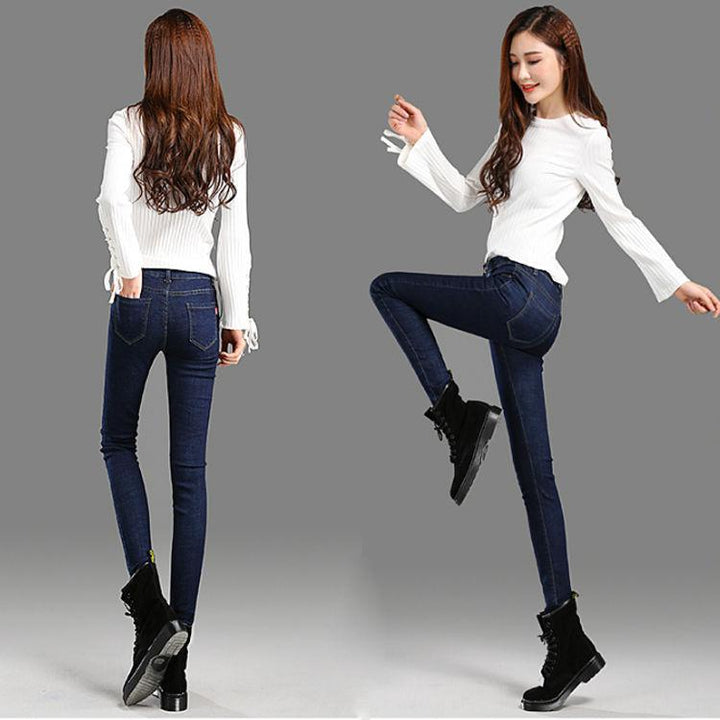Skinny Black Jeans - Sleek Denim for Women
