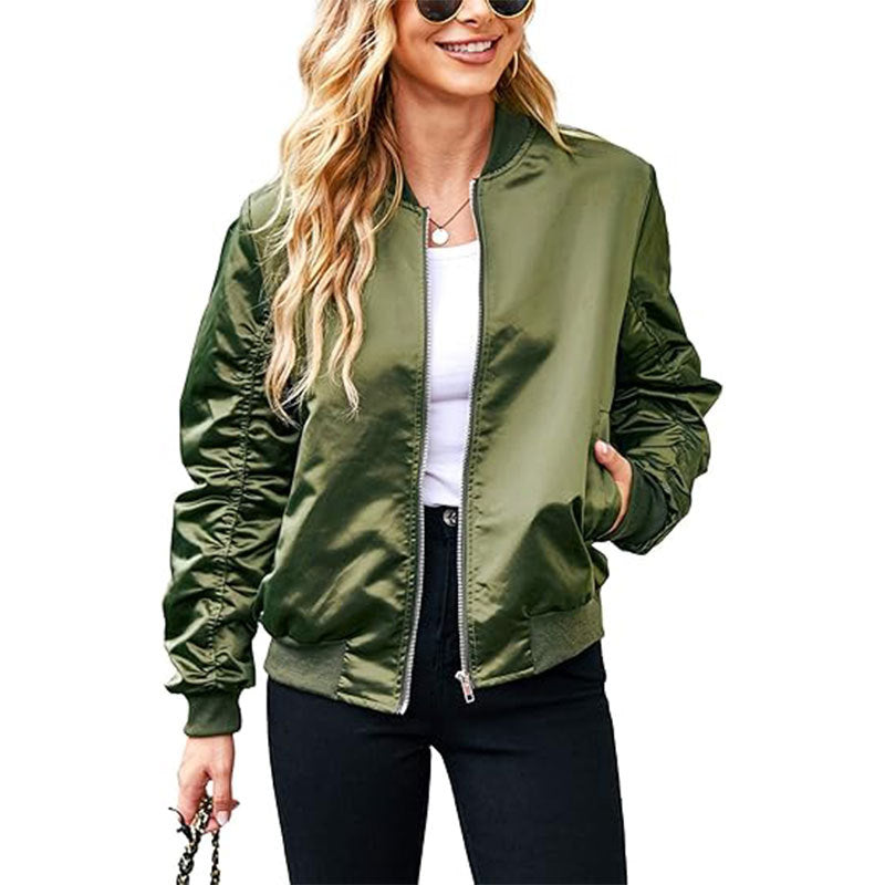 Zipper Casual Jacket with Pockets