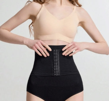 High-Waist Shaping Shorts with Hook Closure