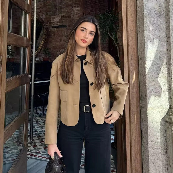 Suede Fabric Jacket