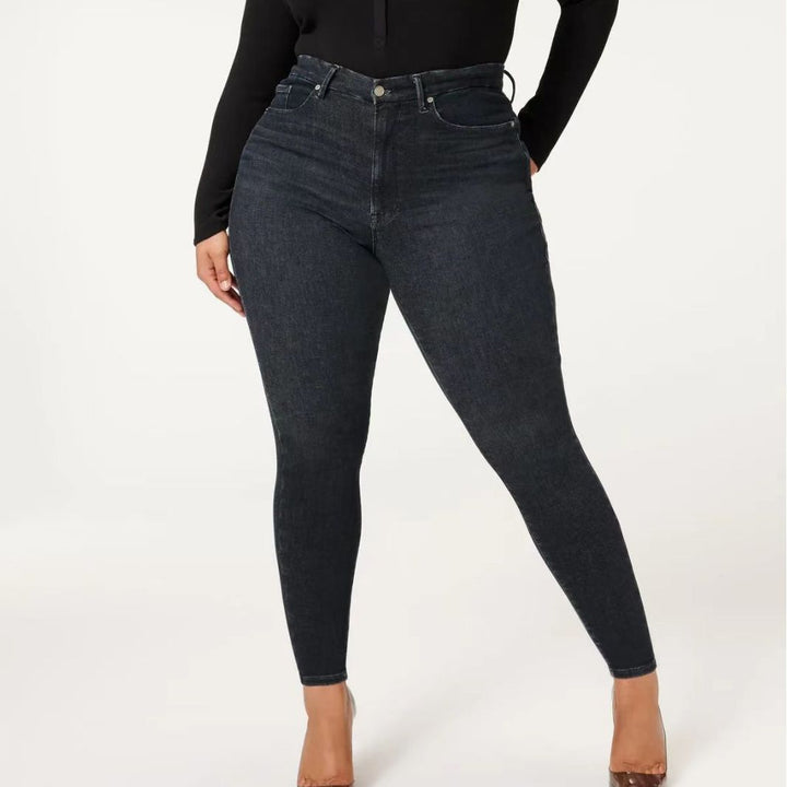 High Elastic Slim Fit Jeans - Plus Size