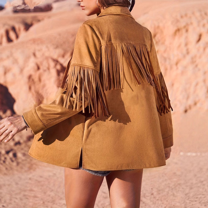 Western Style Suede Fringe Jacket
