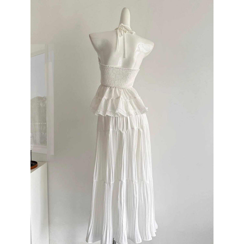 Design Lace Crochet Halter Spaghetti Straps Vest For Women