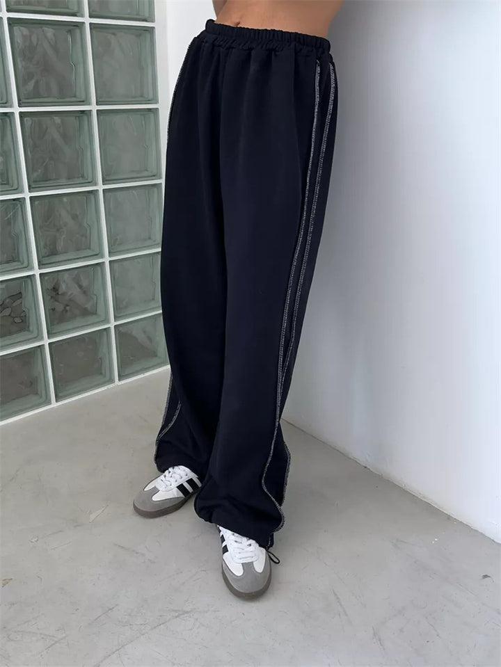 Street Style Loose Casual Fashion All-matching Elastic Waist Sweatpants