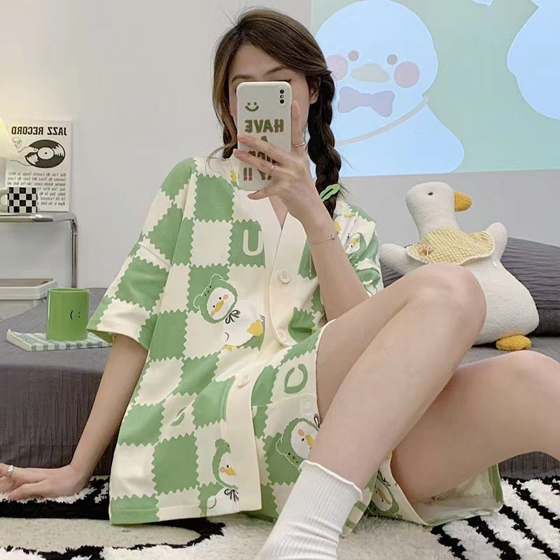 Short Sleeve Loungewear Set - Summer Comfort