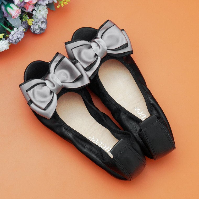 Fish Mouth Flat Sandals - Soft Leather Extended Sizes