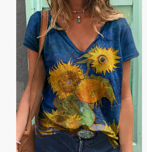Printed Pullover T-Shirt - Loose Fit