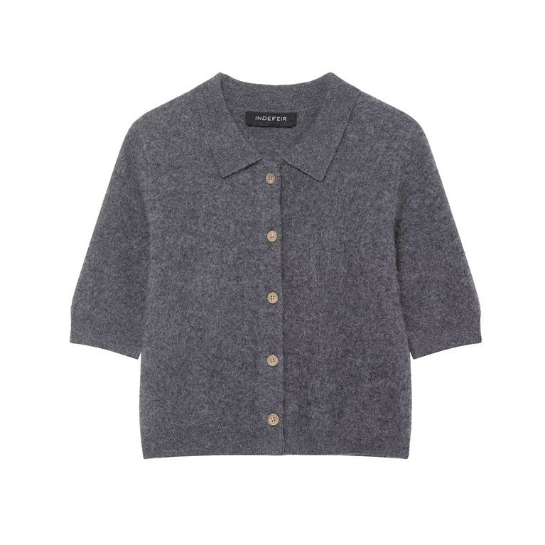 Striped Short Sleeve Shirt - Contrast Detail