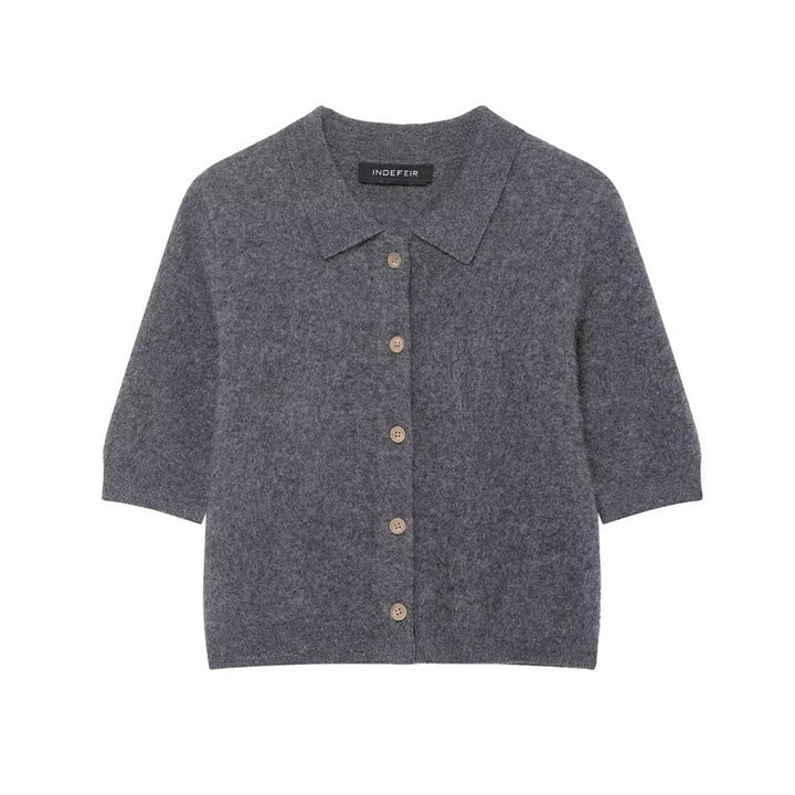 Striped Short Sleeve Shirt - Contrast Detail