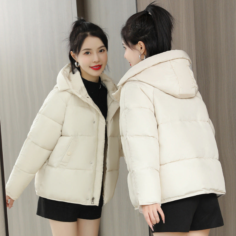 Bread Coat Hooded Warm Cotton Coat Women's Coat Cotton-padded Jacket