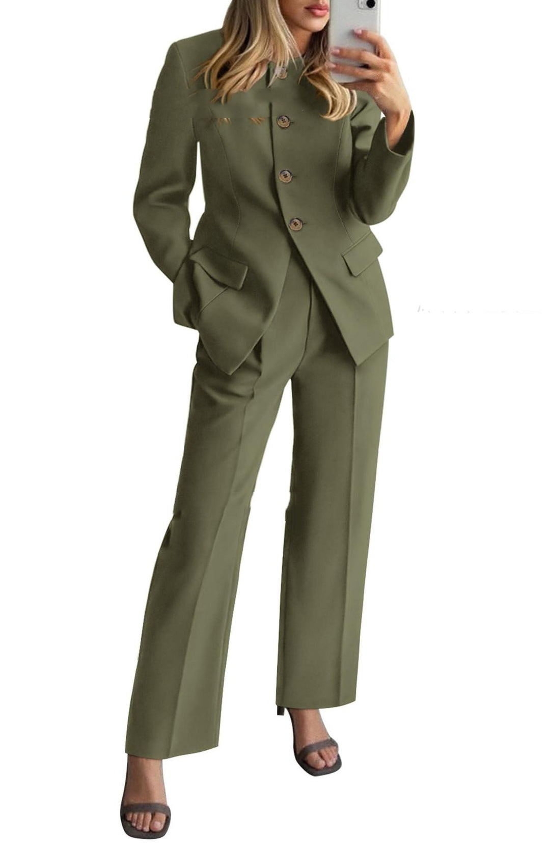 Tailored Pantsuit Two-Piece Set - Women's Workwear