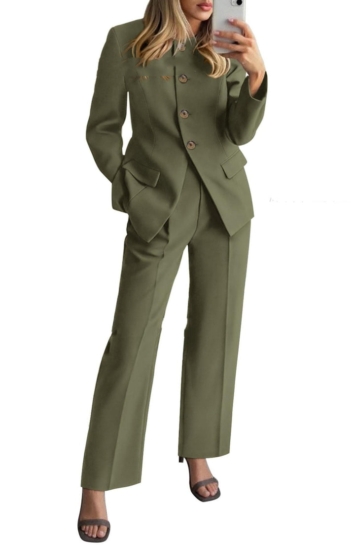 Tailored Pantsuit Two-Piece Set - Women's Workwear