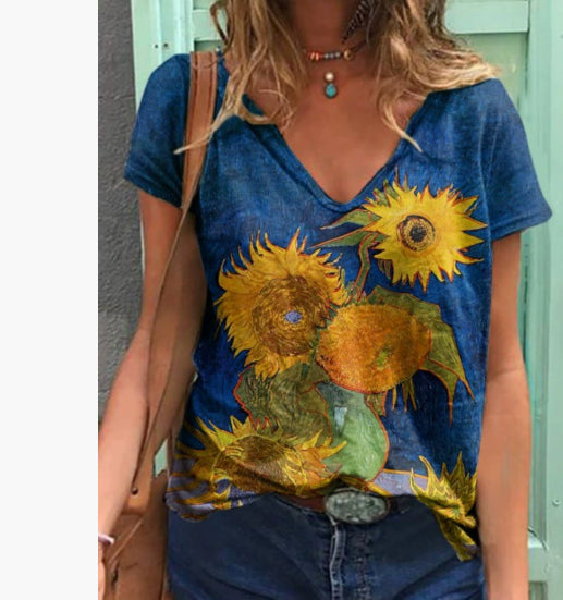 Printed Pullover T-Shirt - Loose Fit