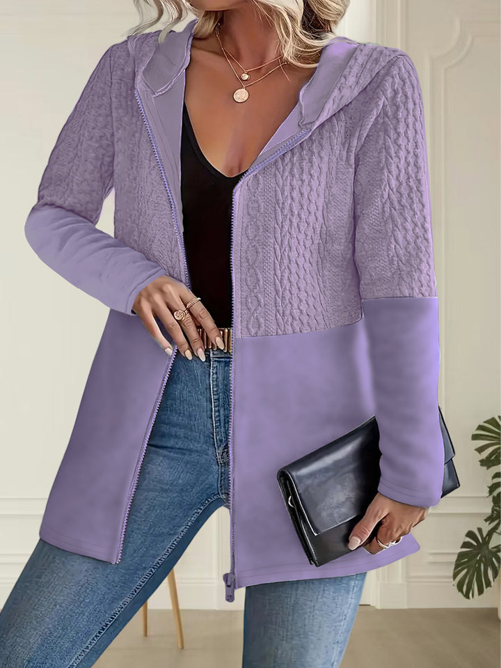 Hooded Jacket Coat - Casual Loose Fit for Women