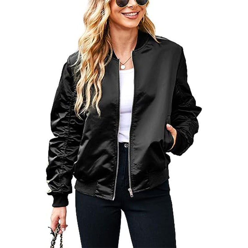 Zipper Casual Jacket with Pockets