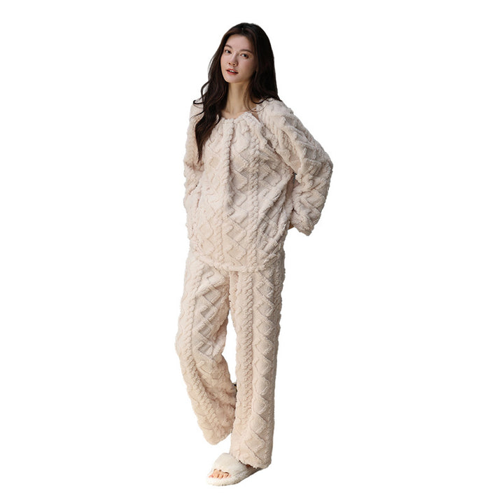 Warm Winter Pullover Loungewear Set - Two Piece