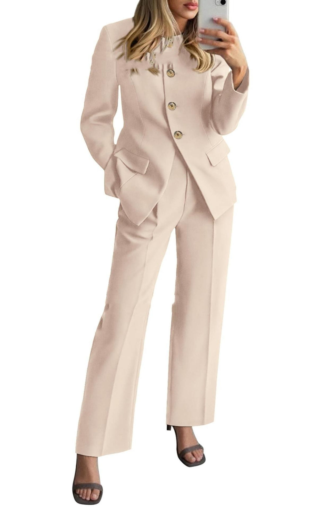 Tailored Pantsuit Two-Piece Set - Women's Workwear