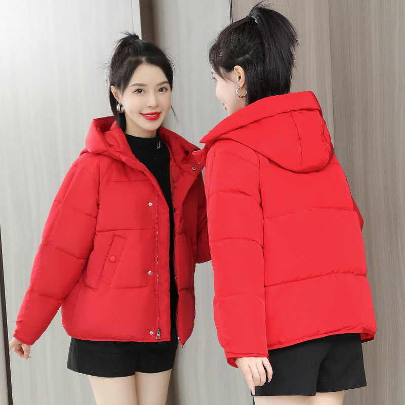 Bread Coat Hooded Warm Cotton Coat Women's Coat Cotton-padded Jacket