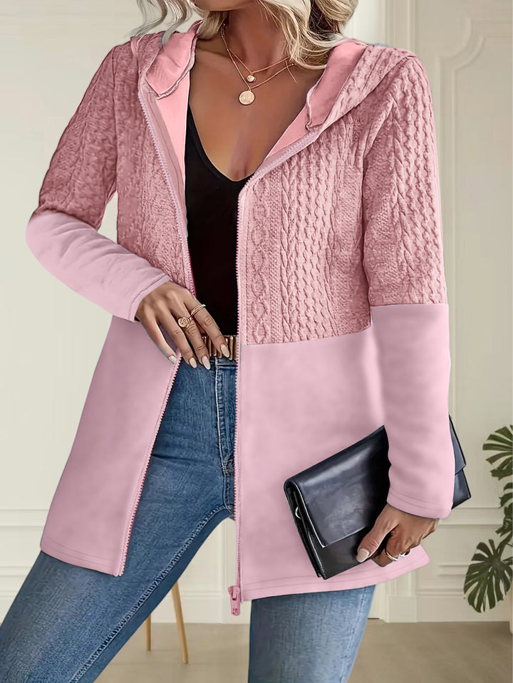 Hooded Jacket Coat - Casual Loose Fit for Women