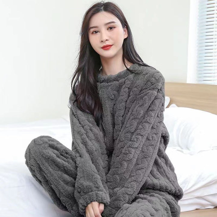 Flannel Warm Loungewear Set - Fairy Style