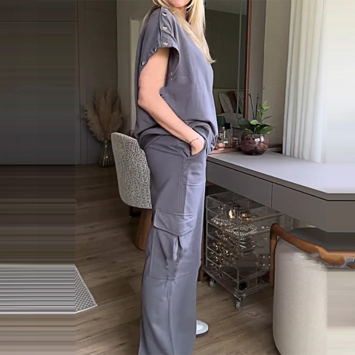 Relaxed Lounge Set - Long Sleeve Top & Trousers