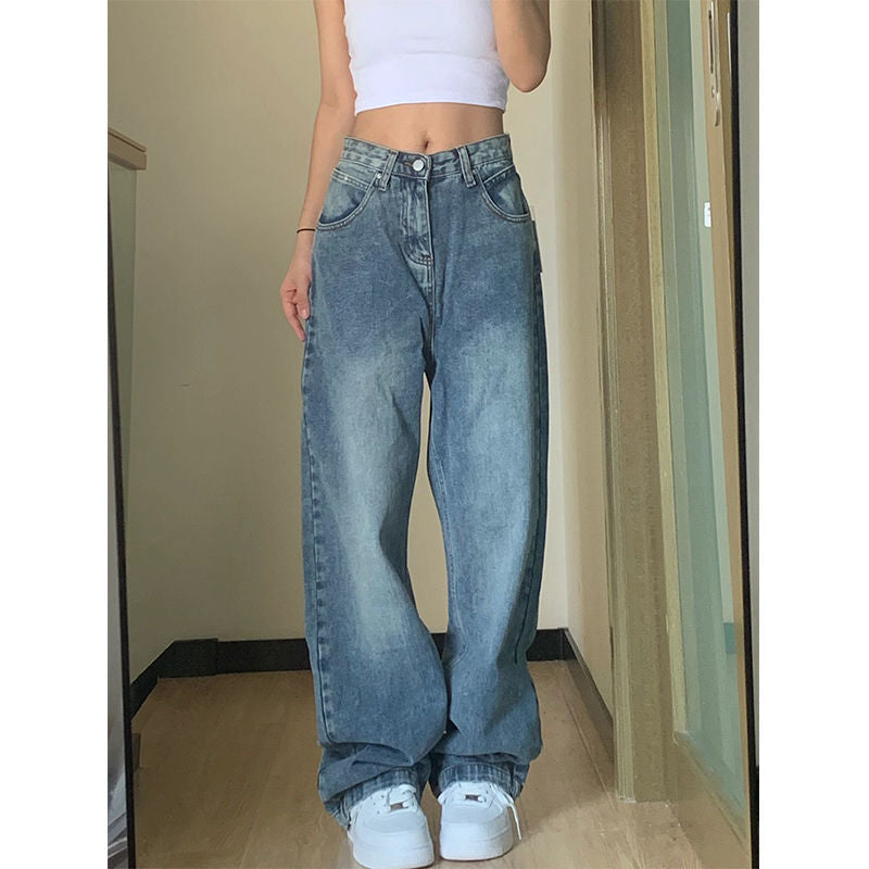 High Waist Wide Leg Jeans - Plus Size