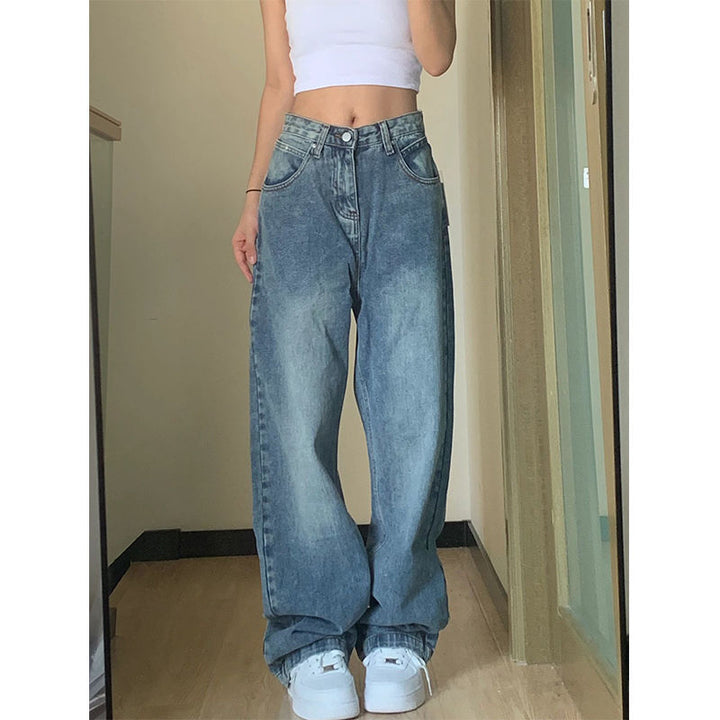 High Waist Wide Leg Jeans - Plus Size