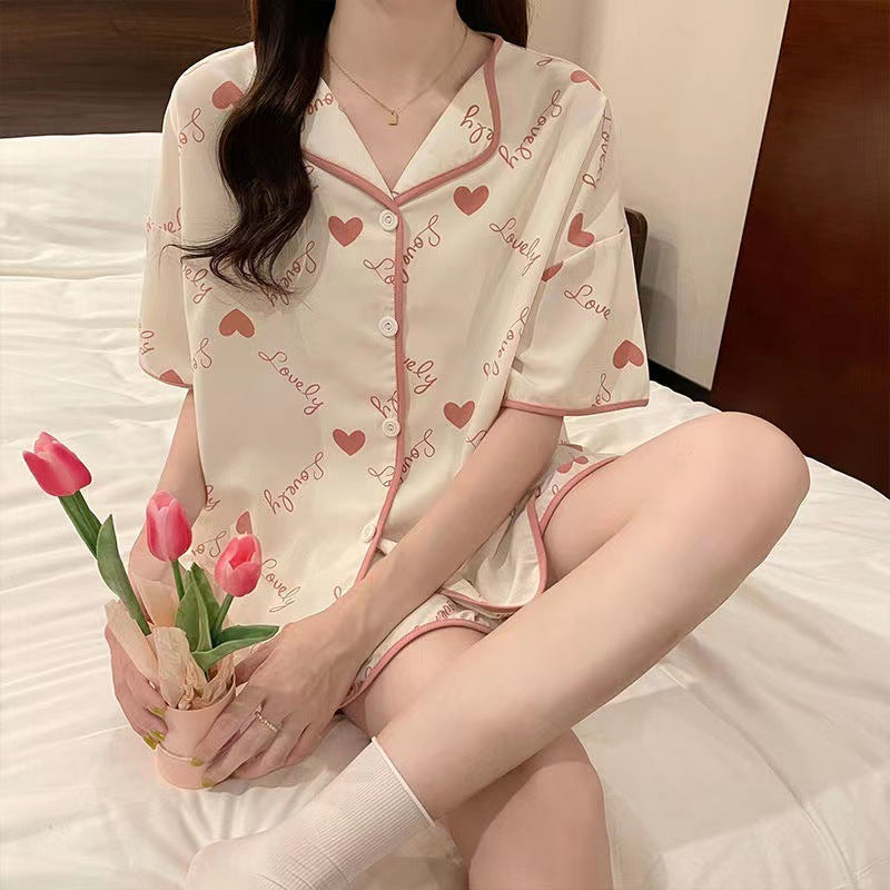 Short Sleeve Loungewear Set - Summer Comfort