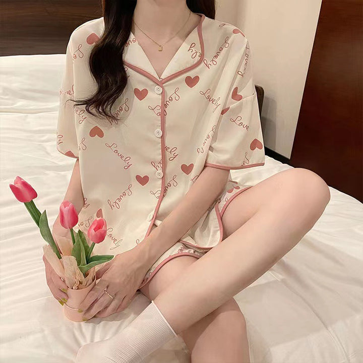 Short Sleeve Loungewear Set - Summer Comfort