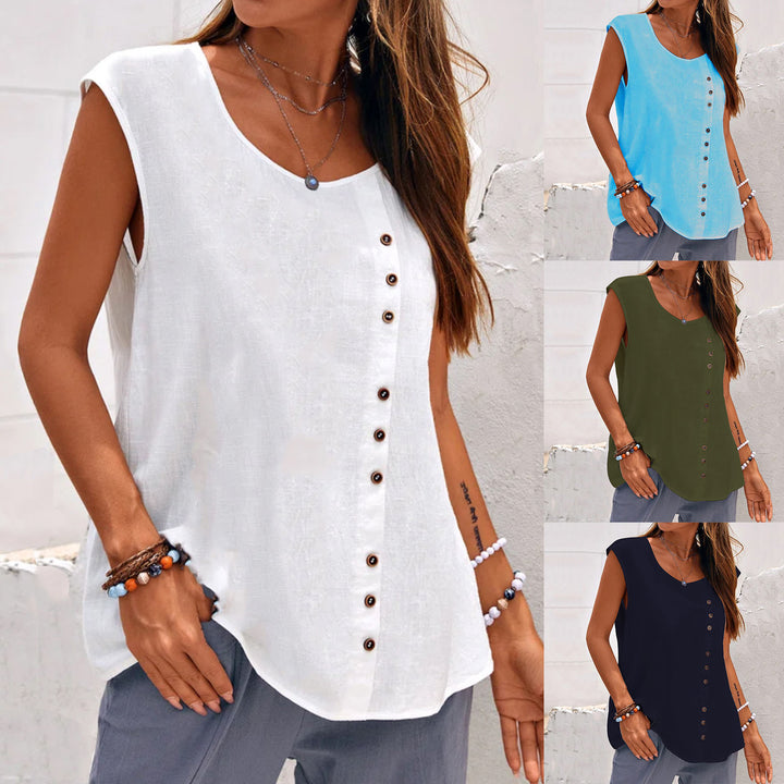 Women's Vintage Oversized Casual Sleeveless Top