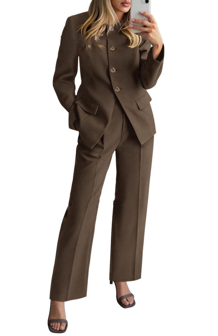 Tailored Pantsuit Two-Piece Set - Women's Workwear
