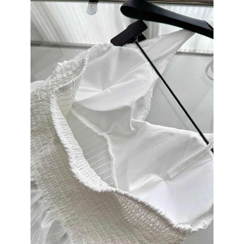 Design Lace Crochet Halter Spaghetti Straps Vest For Women