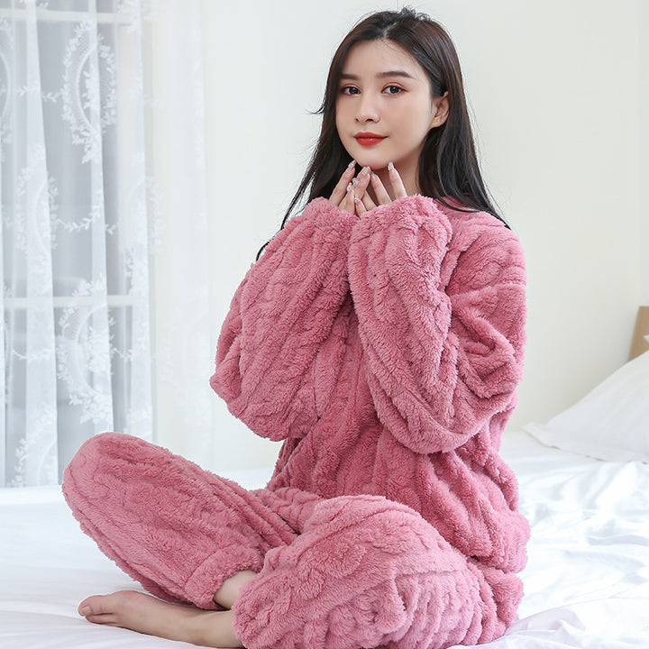 Flannel Warm Loungewear Set - Fairy Style