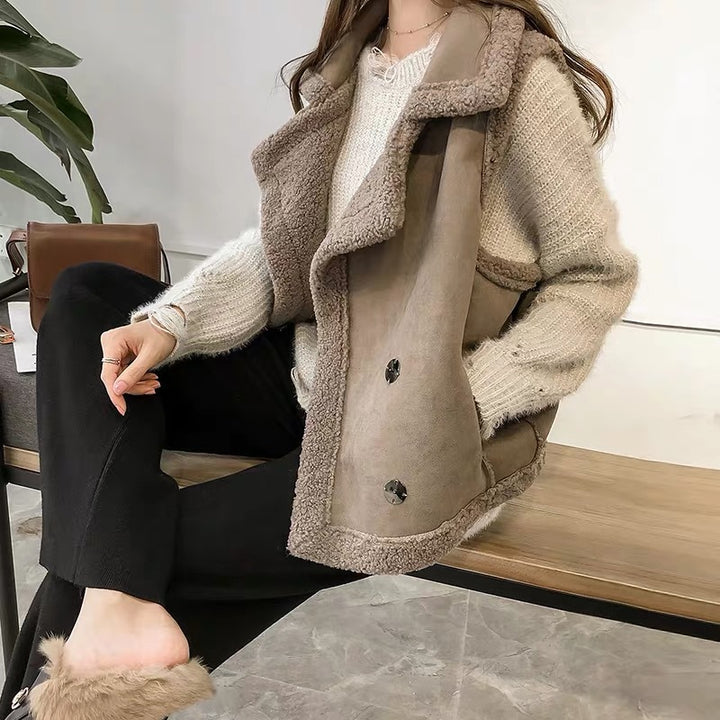 Suede Vest Cardigan