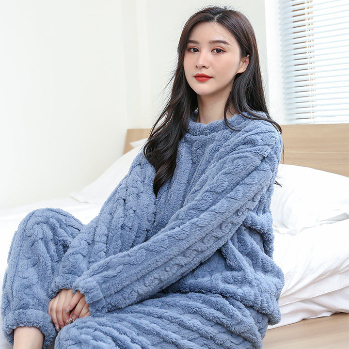 Flannel Warm Loungewear Set - Fairy Style
