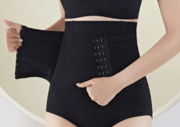 High-Waist Shaping Shorts with Hook Closure