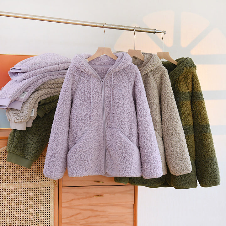 Two-piece Flannel Cute Hooded Thickened Loungewear Autumn And Winter