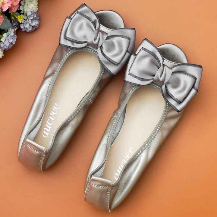 Fish Mouth Flat Sandals - Soft Leather Extended Sizes