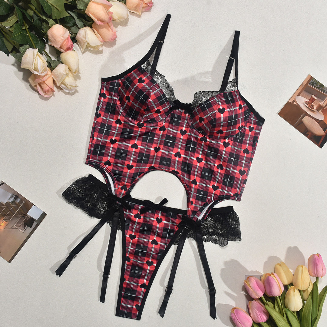 Lace Garter Shapewear Set - Romantic Style